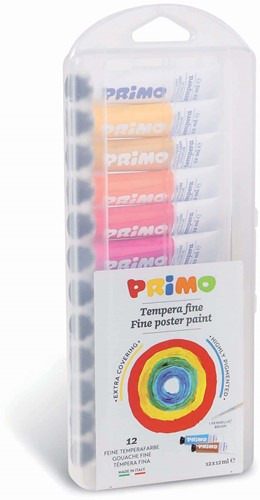 Primo - Plakkaatverf in Tube (12x12 ml) in Box
