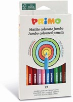 Primo - 12 Jumbo Kleurpotlood Ø5.5 mm in Doos