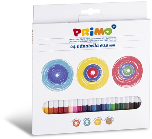 Primo - 24 Minabella Kleurpotloden Ø3.8 mm in Doos
