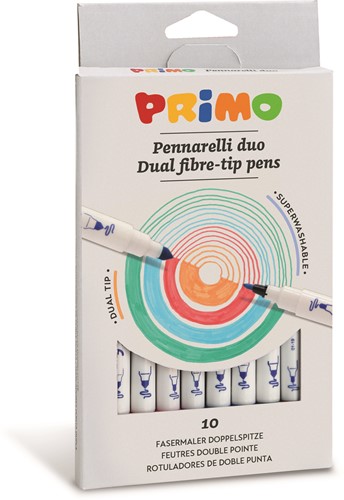Primo - Viltstift Duo Ø2 mm en Ø4,6 mm in Doos
