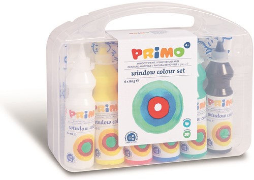 Primo - Raamverf in Fles (6x75 ml) Accessoires in Box