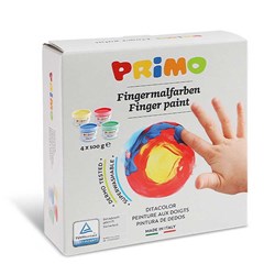 Primo - Vingerverf 4 Potjes (4x100gr)