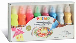 Primo - Plakkaatverf in Spuitflesje Metal+Fluo (8x50 ml)