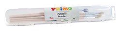 Primo - 10 Kwasten Ponyhaar (5 Rond, 5 Plat)