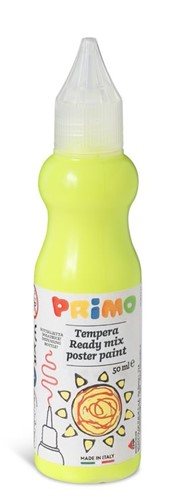 Primo - Plakkaatverf in Spuitflesje, Fluorgeel, 50 ml