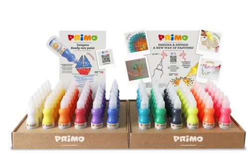 Primo - Display Toonbank, 144 Stuks, 12 Kleuren, 50 ml