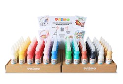Primo - Raamverf Display, 72 Stuks, 12 Kleuren, 75 ml