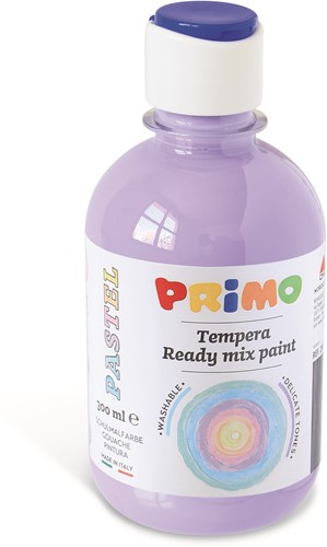 Primo - Kant-en-Klare Pastel Plakkaatverf, Fles 300 ml met Dop met Debietregeling Pastel Lila 451