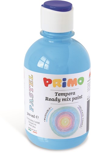Primo - Kant-en-Klare Pastel Plakkaatverf, Fles 300 ml met Dop met Debietregeling Pastel Lichtblauw 550
