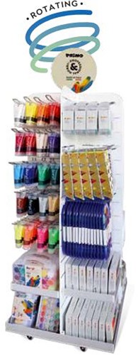Primo - Display 59x59x168cm (Metaal, Draaiend)
