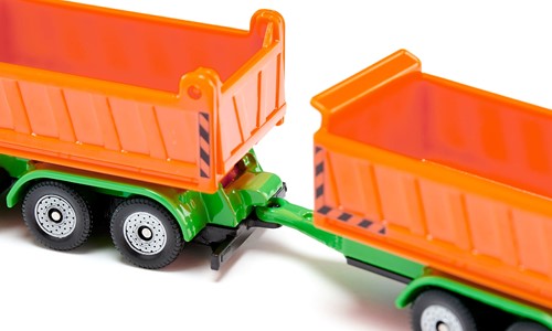 Siku Vrachtwagen met kiepbak en kipperaanhanger-3