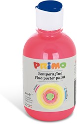 Primo - Kant-en-Klare Fluo Plakkaatverf, Fles 300 ml met Debietdop Fuchsia 370