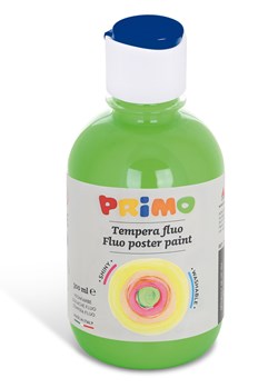 Primo - Kant-en-Klare Fluo Plakkaatverf, Fles 300 ml met Debietdop Heldergroen 610