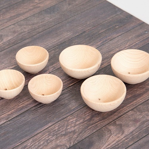 Tickit Natuurlijke Houten Kommen groot-3