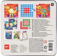 APLI - Dino stickers in blik (8 kaarten, stickers&vb)-3