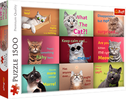 Trefl 1500 - Funny Cats Faces