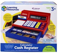 Learning Resources - Pretend & Play® Calculator Cash Register with Euro Money-3