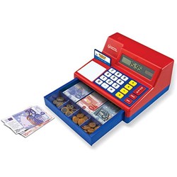 Learning Resources - Pretend & Play® Calculator Cash Register with Euro Money