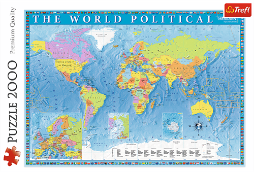 Trefl 2000 - Political map of the world-3