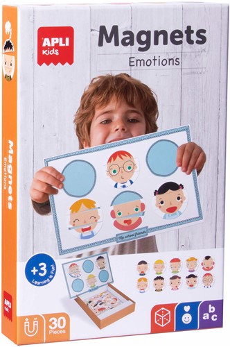 APLI - Emoties Magneetkaart (bord 28x18cm, 30 magneten)