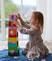 Peppa Pig Stacking Cubes withwooden  figurines-3