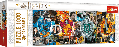 Trefl 1000P - Four Houses of Hogwart / Warner Harry Potter