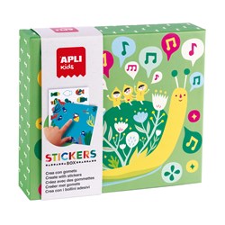 APLI - Liliput stickerdoos (met 8 kaarten en voorbeeld)