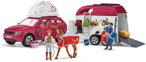 Schleich Horse Club Avontuur met auto en paardentrailer