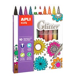 APLI - Glitter Stiften 10 stuks