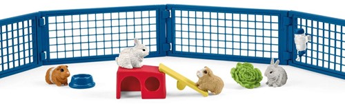 Schleich Farm World Tehuis voor konijntjes en cavia's