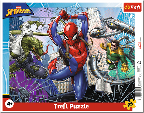 Trefl 25 Frame - Brave Spiderman / Disney Marvel Spiderman