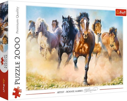 Trefl 2000 - Galloping herd of horses