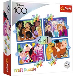 Trefl 4in1M - The happy world of Disney / Disney 100