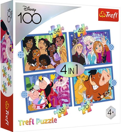 Trefl 4in1M - The happy world of Disney / Disney 100