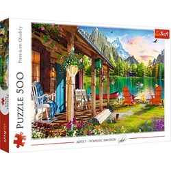 Trefl 500 - Cabin in the Mountains
