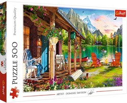 Trefl 500 - Cabin in the Mountains