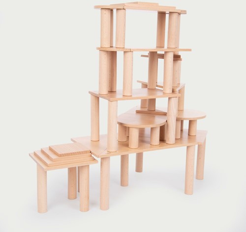 Tickit Natuurlijke Houten Architect Kolommen-2
