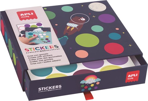 APLI - Fly to the moon stickerdoos (met 8 kaarten en vb)-2