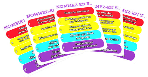 Goliath - Name 5 FR cardgame FR-3