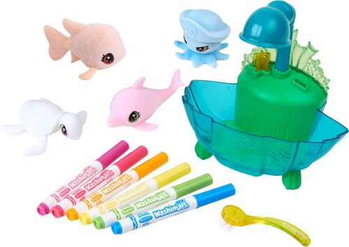 Crayola - Washimals Ocean Glow lagoon Tub Playset-3