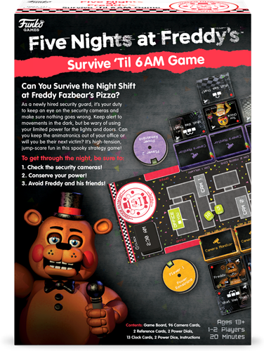 Funko Games - Funko Five Nights at Freddy's - Survive 'Til 6AM Game (12L)-2