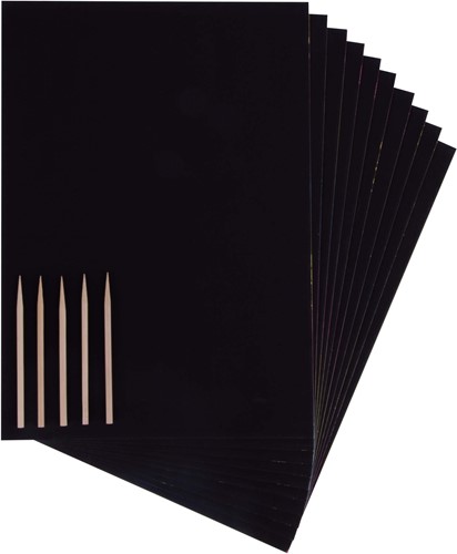 APLI - Magische Krasblok (10 kaarten, 5 pennen)-3