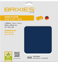 BRIXIES Plus Grondplaat 32 x 32 Basis donkerblauw-2