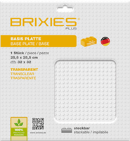 BRIXIES Plus Grondplaat 32 x 32 Basis transparant-2