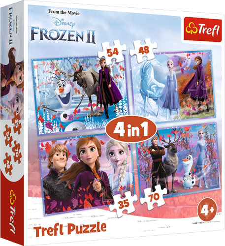 Trefl 4in1M - Journey into the unknown / Disney Frozen 2