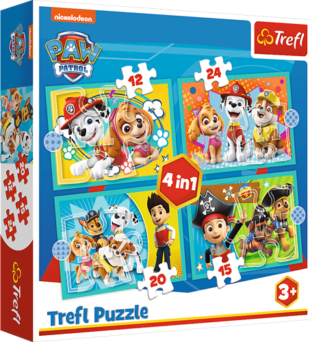 Trefl 4in1 - Happy Paw Patrol team / Viacom PAW Patrol