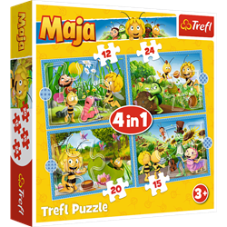 Trefl 4in1 (12, 15, 20, 24) - Maya the Bee adventures / Studio 100 Maya the Bee