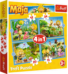 Trefl 4in1 (12, 15, 20, 24) - Maya the Bee adventures / Studio 100 Maya the Bee