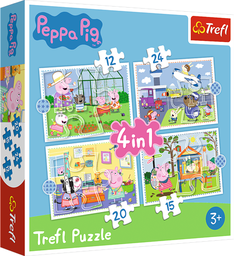 Trefl 4in1 - Holiday reccolection / Peppa Pig