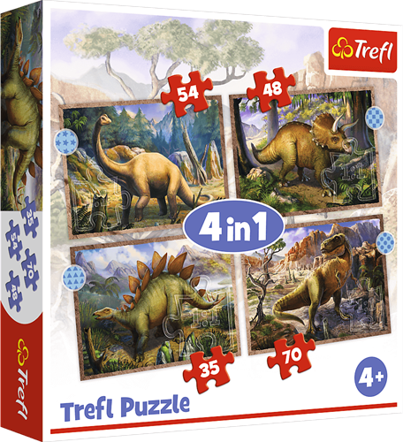 Trefl 4in1 - Interesting dinosaurs
